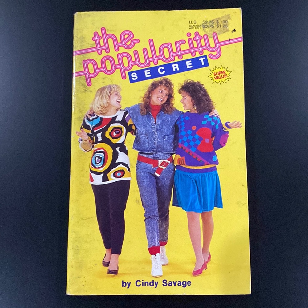 The Popularity Secret by Cindy Savage - Vintage Paperback Novel
